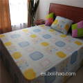 Sábana de cama con estampado de vellón cepillado de un lado